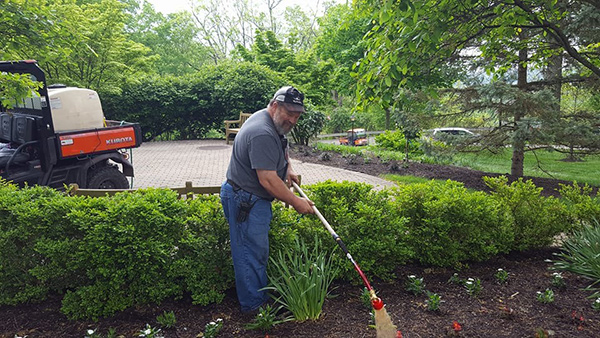Grounds Manager using Earthworks Organic Fertilizer
