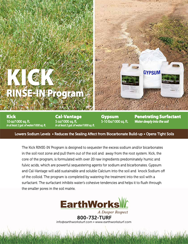 EarthWorks Kick Rinse-In Program